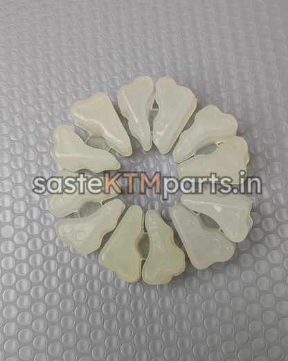 REAR WHEEL DAMPER KIT - WHITE - PACK OF 6 RUBBERS JU131222