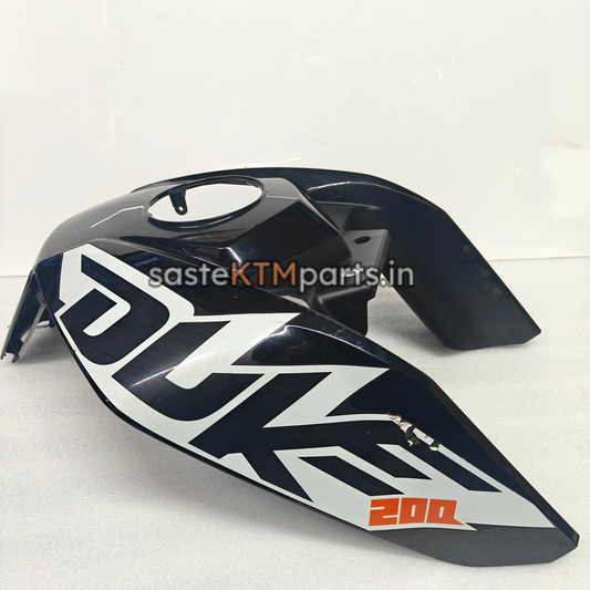 TANK PANNEL -DUKE 200 BLACK WITH DECALE-52JU0155
