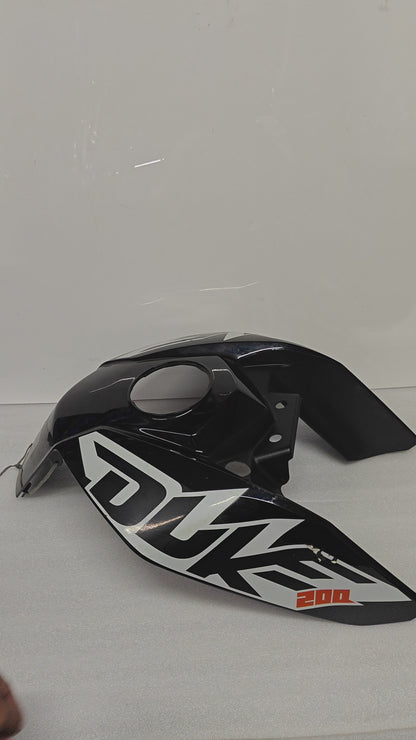 TANK PANNEL -DUKE 200 BLACK WITH DECAL-52JU0155